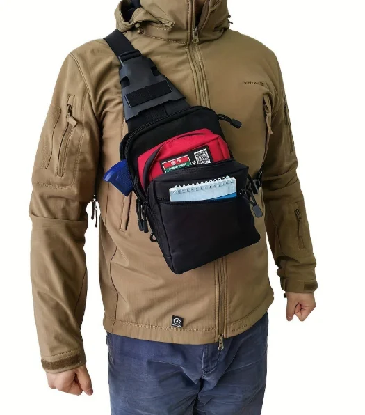 Edc Carry Pistols - Tactical Concealed Carry Sling Bag: Quick-Access