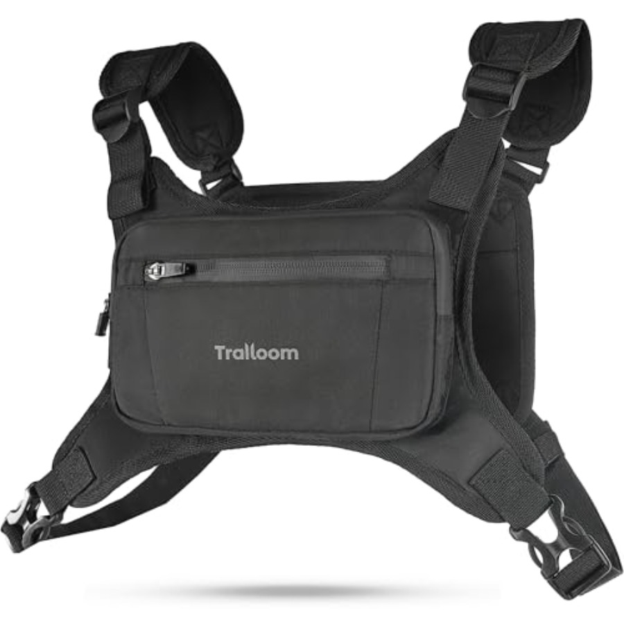 Leather Edc. Carry Pouch - Running Chest Pack Reflective Vest Water