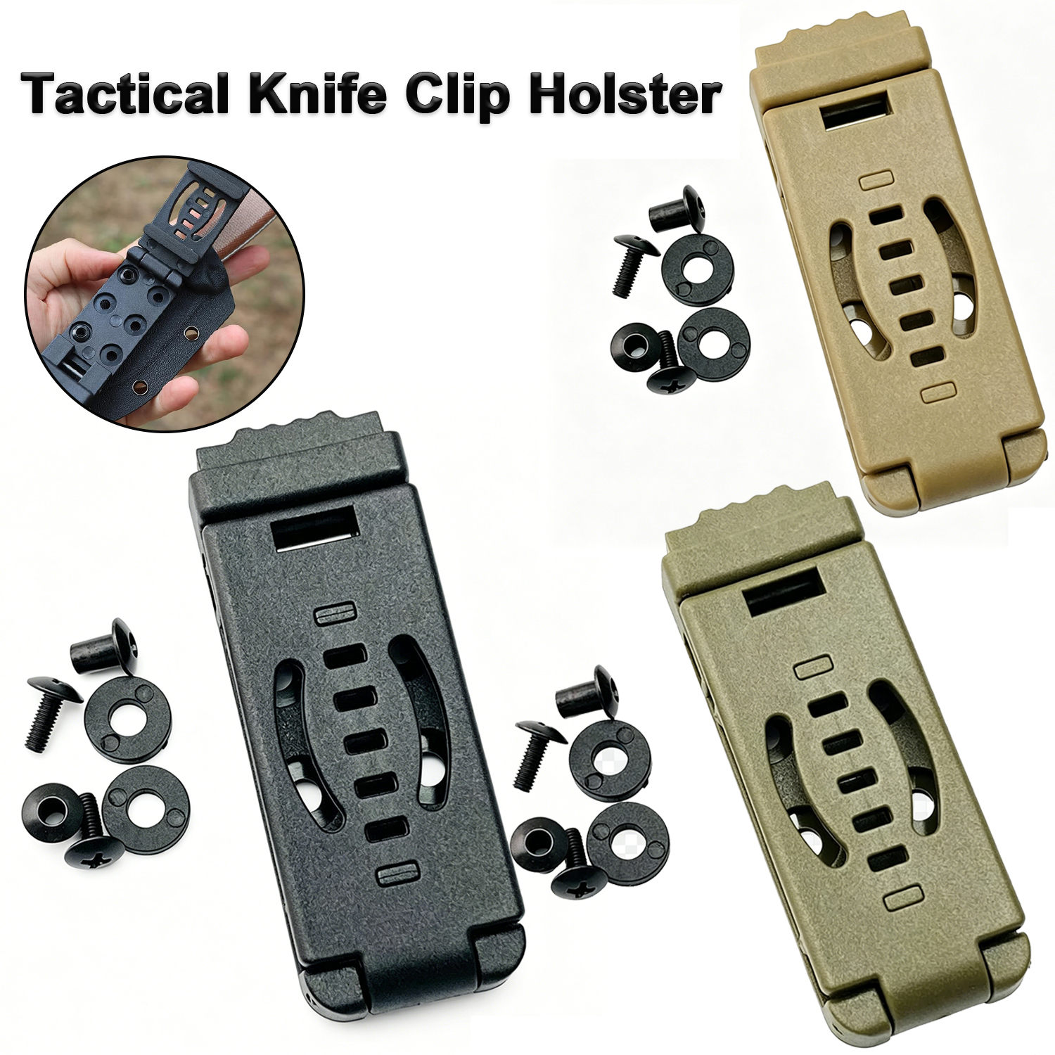 Edc Carry Holster - Tactical Universal Knife Clip Holster –