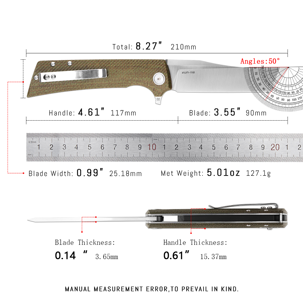 Shooziz XUN112 EDC Folding Kni – Edc Concealed Carry Knife recenzja i cena