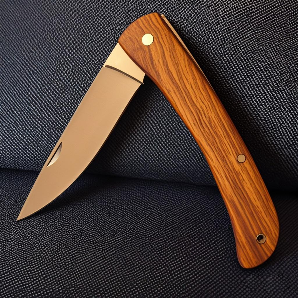 Rosewood Handle Pocket Knife S – Edc Concealed Carry Knife recenzja i cena