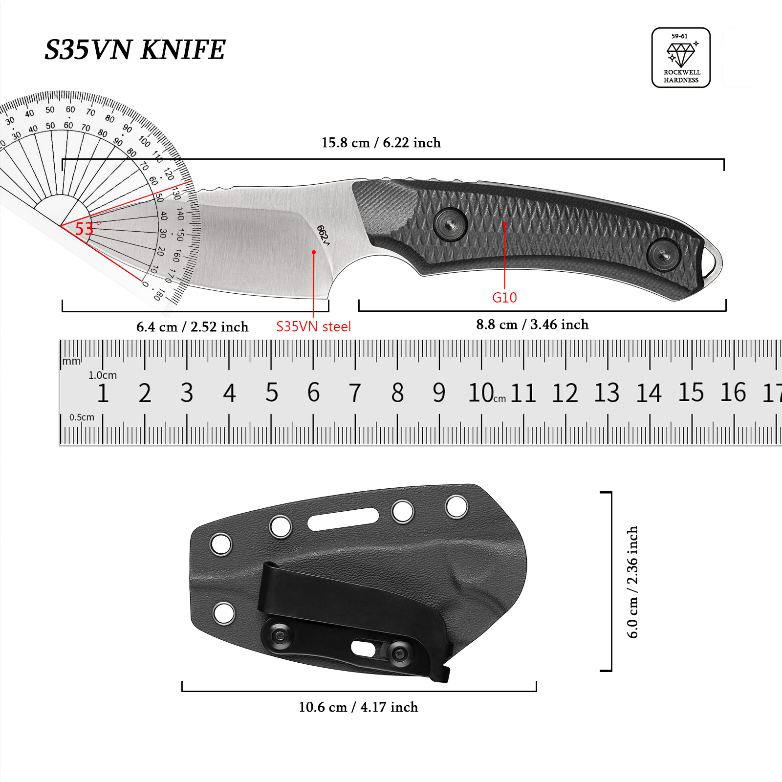 EDC Outdoor Multitool Portable – Edc Fixed Blade Deep Carry recenzja i cena