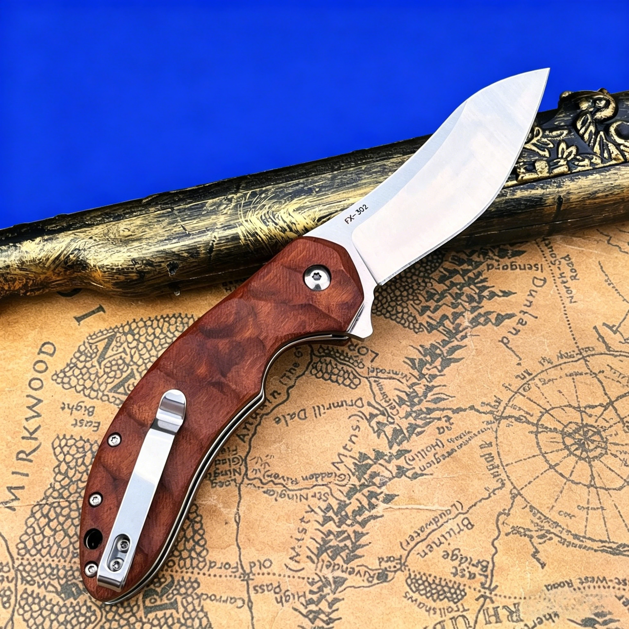 FX320 EDC Ooutoor Folding Knif – Edc Fixed Blade Deep Carry recenzja i cena
