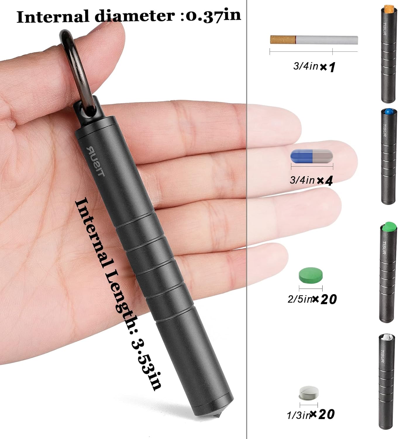 Metal Pill Organizer, Titanium – Edc Pill Carry recenzja i cena