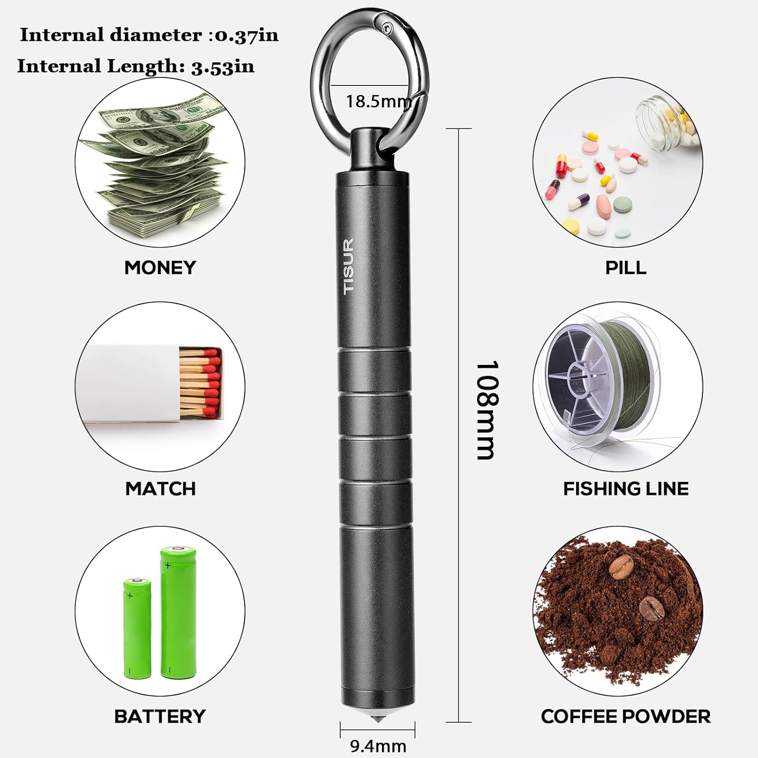 Metal Pill Organizer, Titanium – Edc Pill Carry recenzja i cena