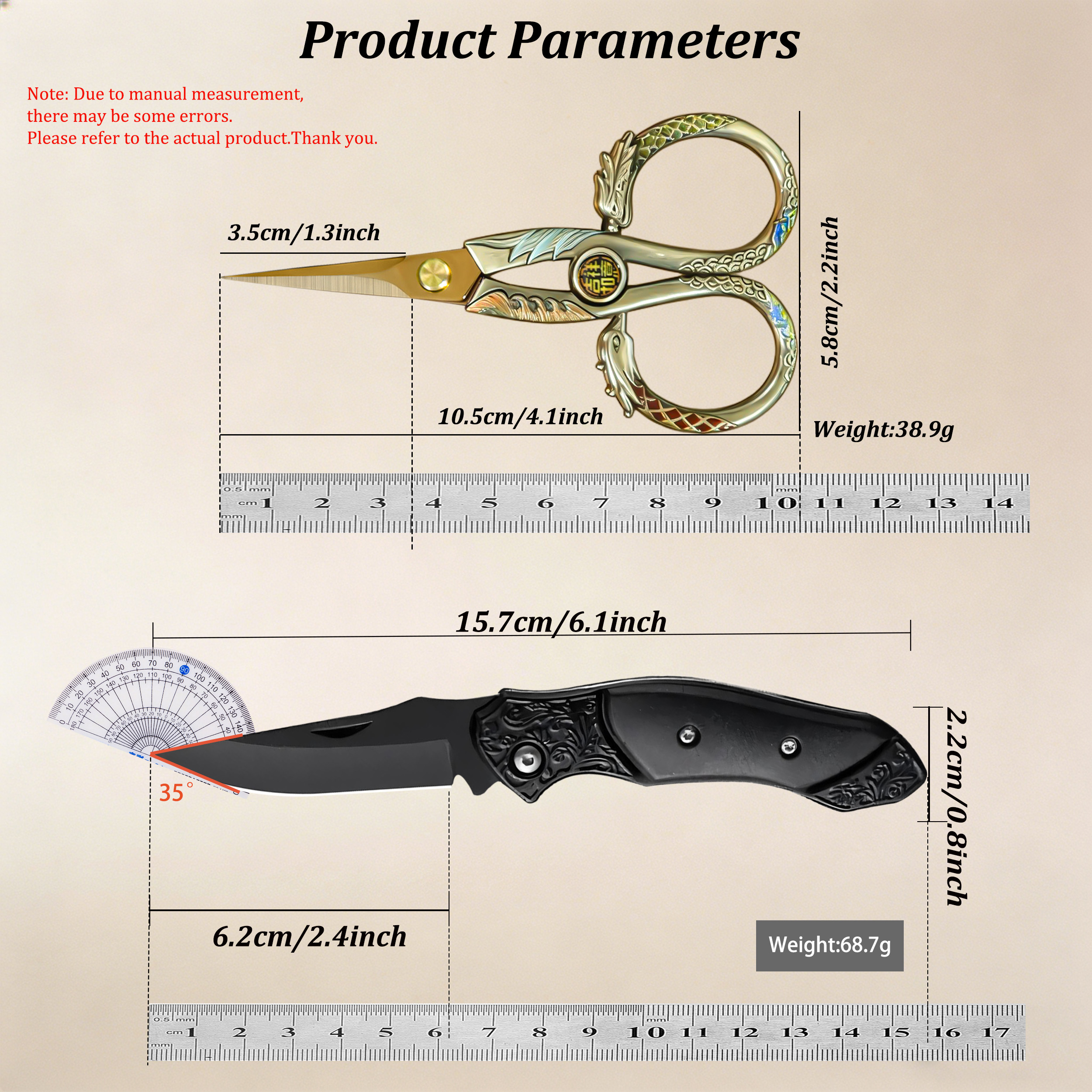 1/2PCS,Outdoor Folding Knife U – Edc Concealed Carry Knife recenzja i cena