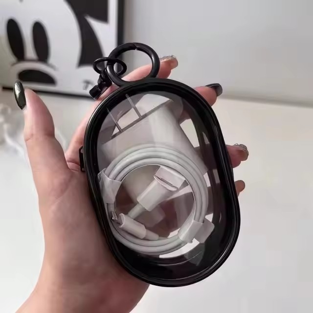 Portable Mini Clear Zipper Sto – Cable Winder Keychain recenzja i cena