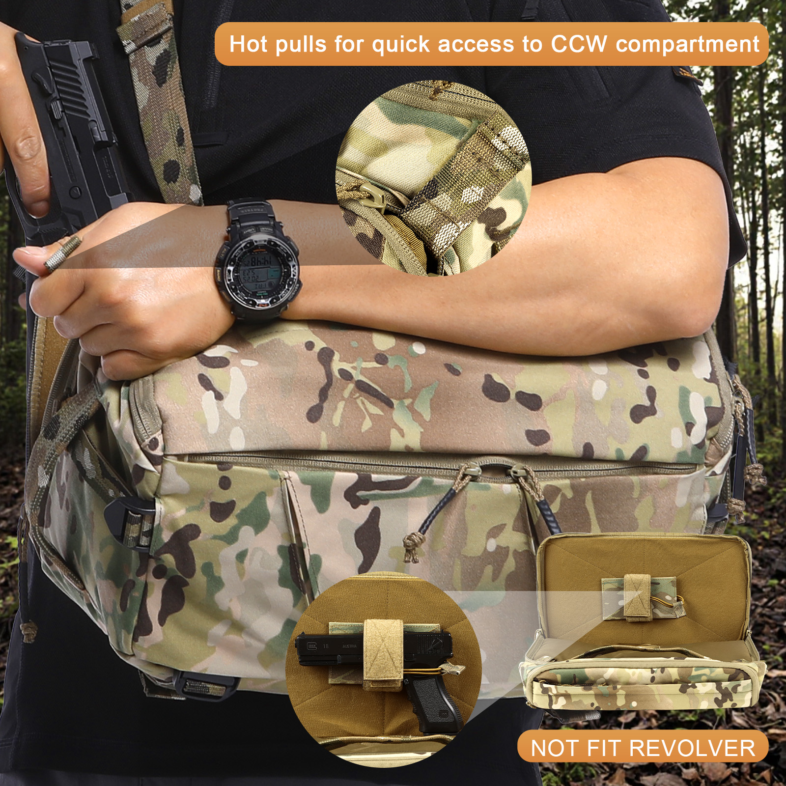 VOTAGOO 13L Tactical Sling Bag – Edc Carry For Men recenzja i cena