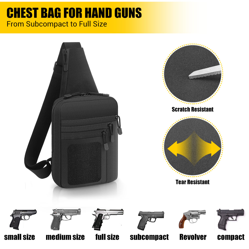 Tactical Pistol Gun Bag Concea – Edc Concealed Carry Sling Bag recenzja i cena