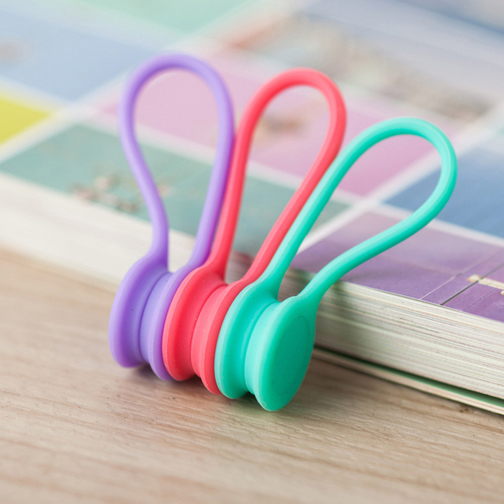 3Pcs Silicone Magnetic Earphon – Cable Winder Keychain recenzja i cena