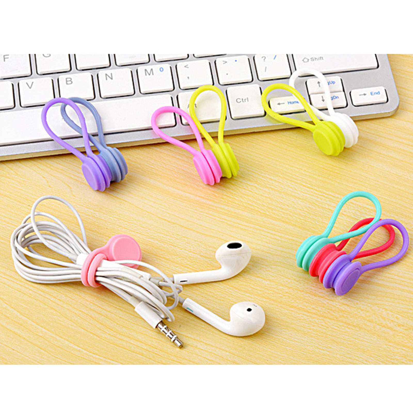 8Pcs Magnetic Earphone Cord Or – Cable Winder Keychain recenzja i cena