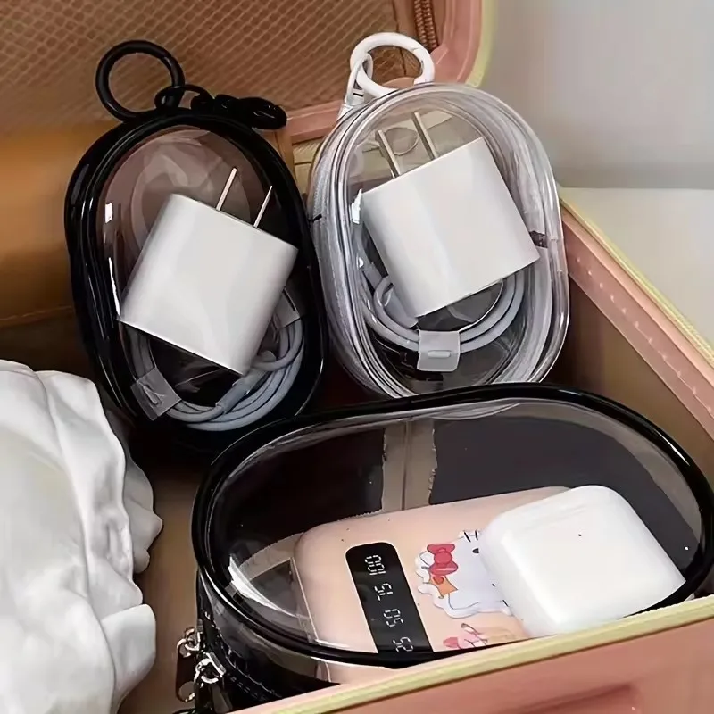 Portable Mini Clear Zipper Sto – Cable Winder Keychain recenzja i cena