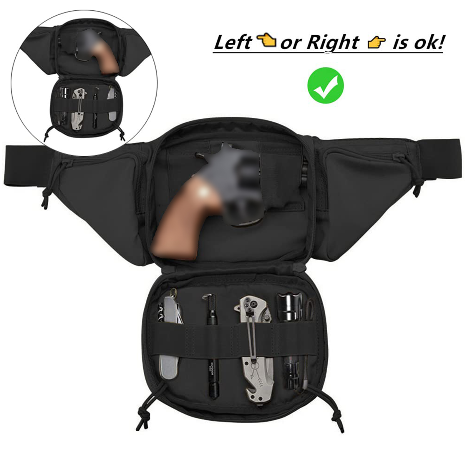 Tactical Fanny Pack Gun Holste – Edc Carry Pistols recenzja i cena