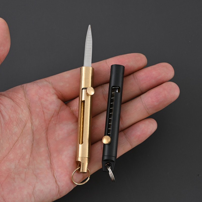 EDC Brass Retractable Knife Ou – Edc Fixed Blade Deep Carry recenzja i cena