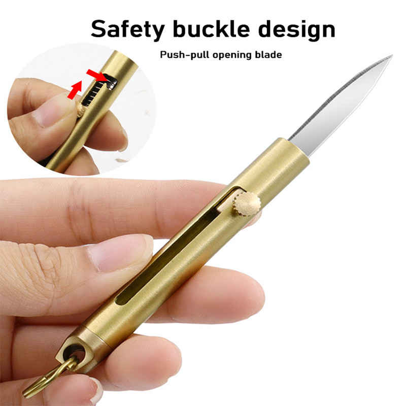 EDC Brass Retractable Knife Ou – Edc Fixed Blade Deep Carry recenzja i cena