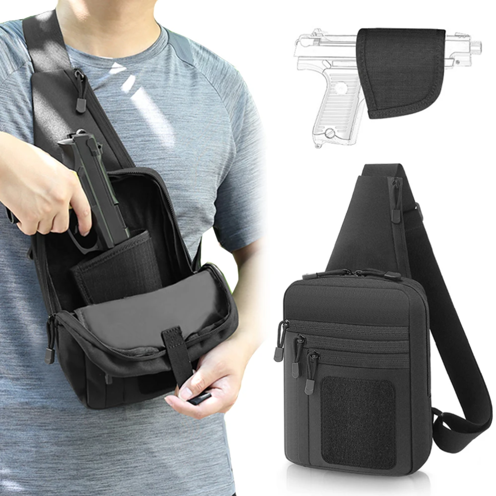 Tactical Pistol Gun Bag Concea – Edc Concealed Carry Sling Bag recenzja i cena